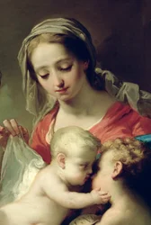Madonna col Bambino e i santi Giovanni, Anna e Rocco (dettaglio)